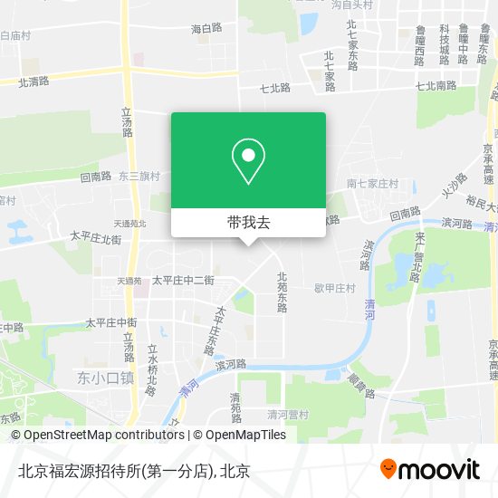 北京福宏源招待所(第一分店)地图