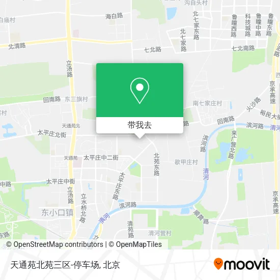 天通苑北苑三区-停车场地图