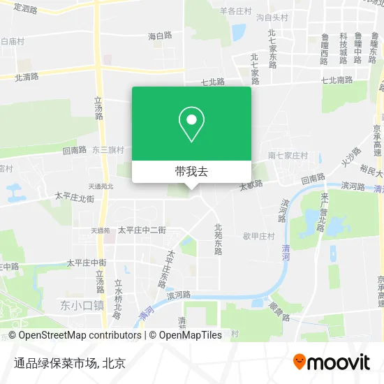 通品绿保菜市场地图