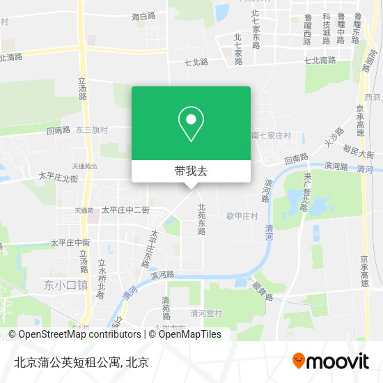 北京蒲公英短租公寓地图