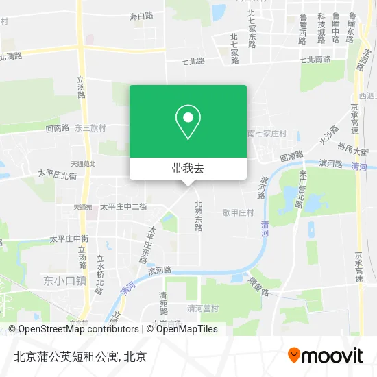 北京蒲公英短租公寓地图