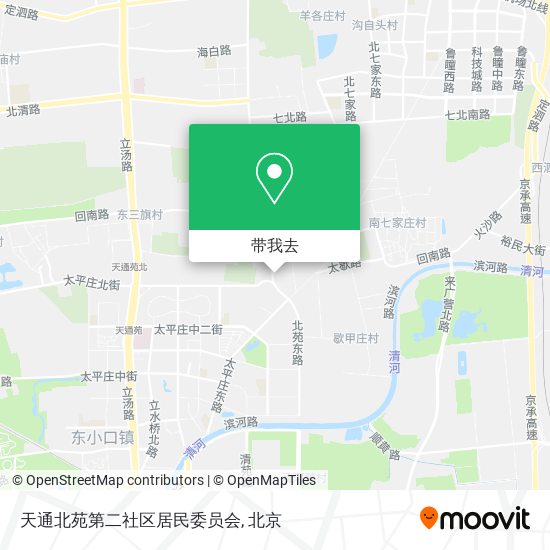 天通北苑第二社区居民委员会地图
