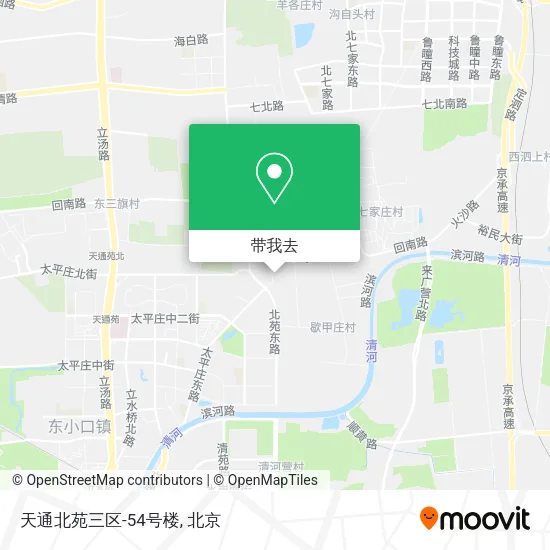 天通北苑三区-54号楼地图