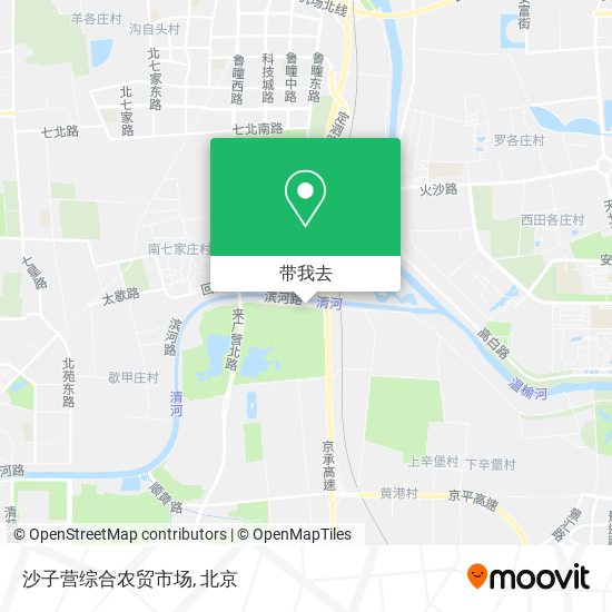 沙子营综合农贸市场地图