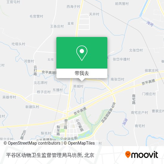 平谷区动物卫生监督管理局马坊所地图