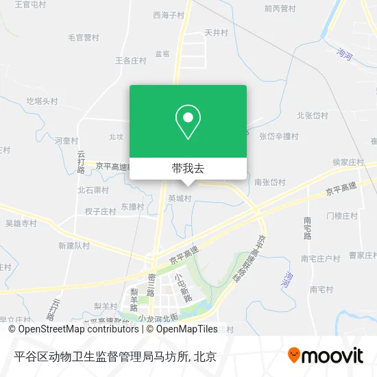 平谷区动物卫生监督管理局马坊所地图