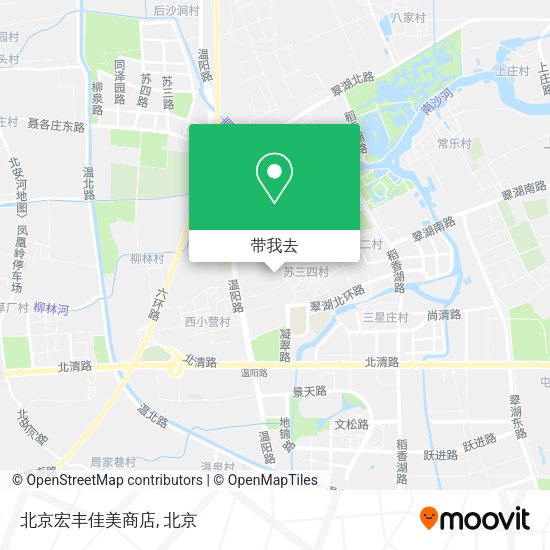 北京宏丰佳美商店地图