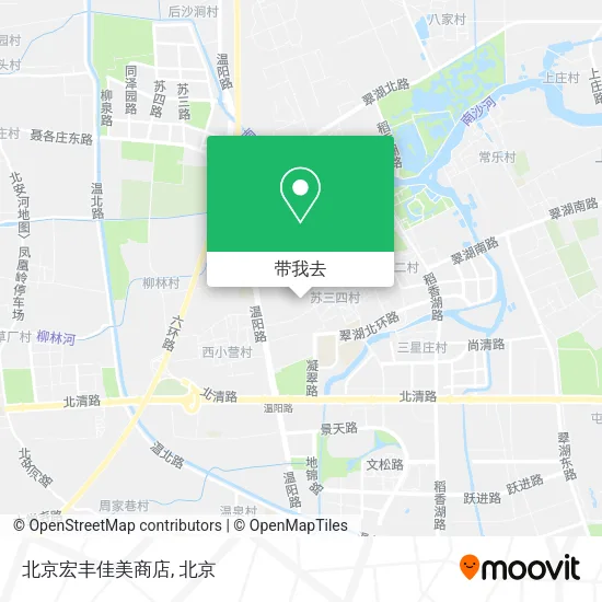 北京宏丰佳美商店地图