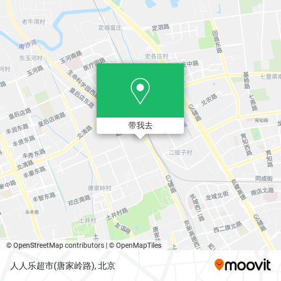 人人乐超市(唐家岭路)地图