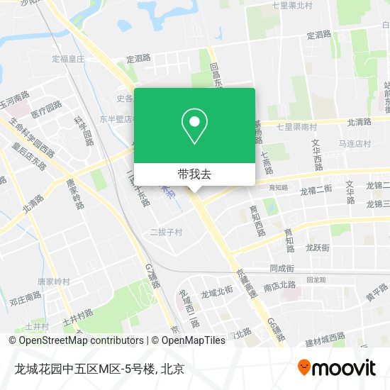 龙城花园中五区M区-5号楼地图