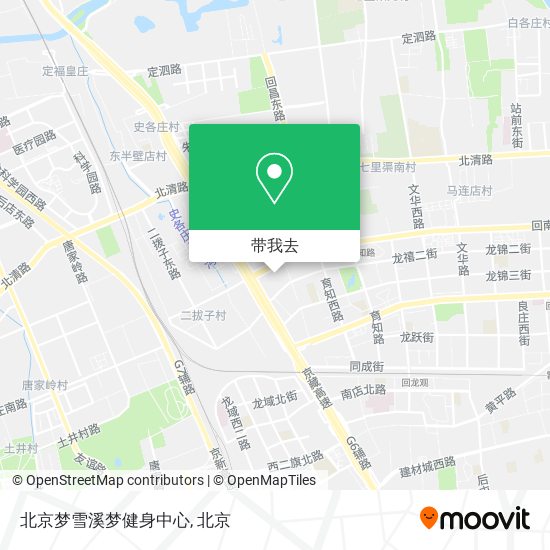 北京梦雪溪梦健身中心地图