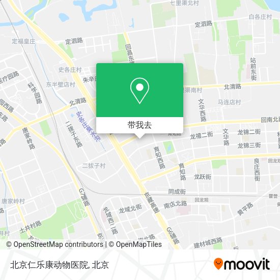 北京仁乐康动物医院地图