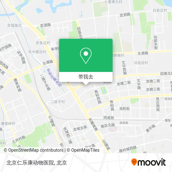 北京仁乐康动物医院地图