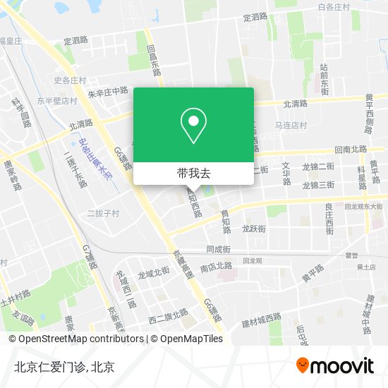 北京仁爱门诊地图