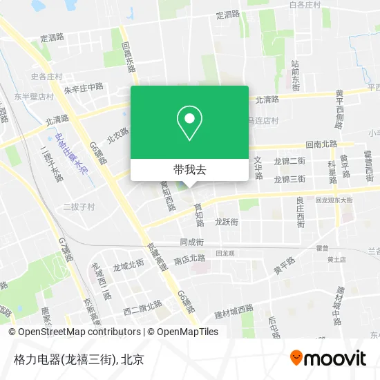 格力电器(龙禧三街)地图