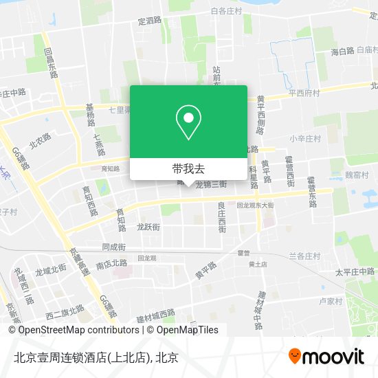 北京壹周连锁酒店(上北店)地图