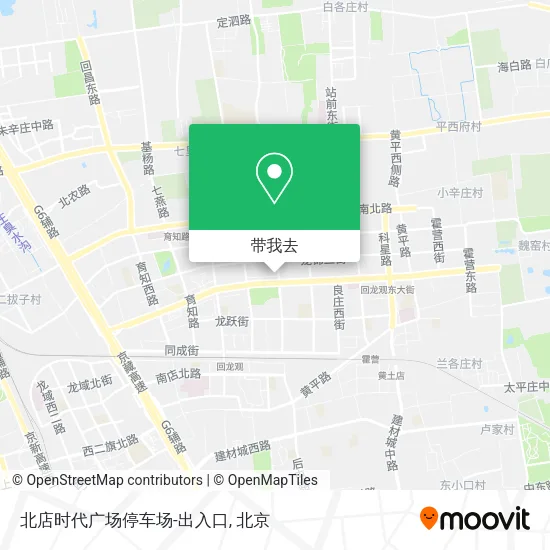 北店时代广场停车场-出入口地图