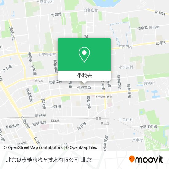 北京纵横驰骋汽车技术有限公司地图