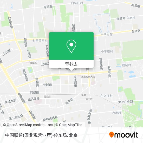 中国联通(回龙观营业厅)-停车场地图