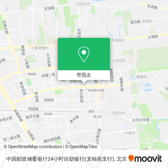 中国邮政储蓄银行24小时自助银行(龙锦苑支行)地图