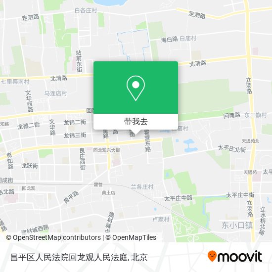 昌平区人民法院回龙观人民法庭地图