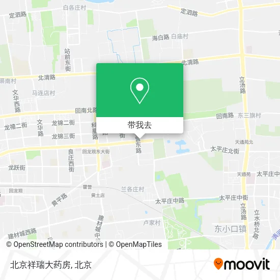 北京祥瑞大药房地图