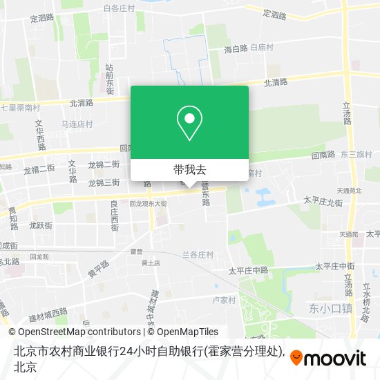 北京市农村商业银行24小时自助银行(霍家营分理处)地图