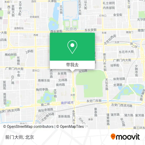 前门大街地图