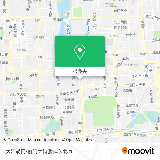 大江胡同/前门大街(路口)地图