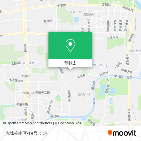 燕城苑南区-19号地图