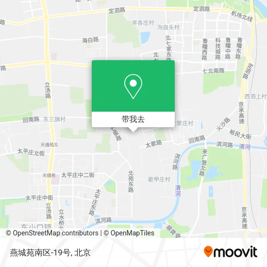 燕城苑南区-19号地图