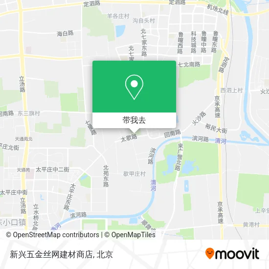 新兴五金丝网建材商店地图