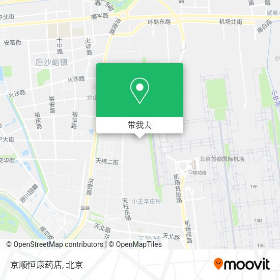 京顺恒康药店地图