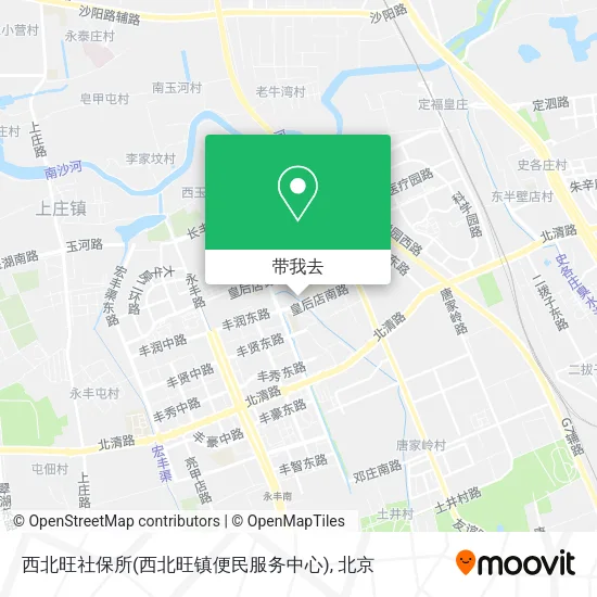 西北旺社保所(西北旺镇便民服务中心)地图