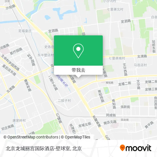 北京龙城丽宫国际酒店-壁球室地图
