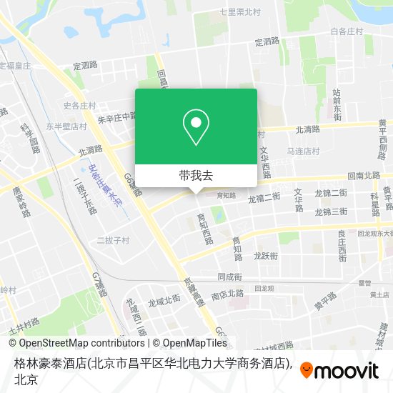 格林豪泰酒店(北京市昌平区华北电力大学商务酒店)地图