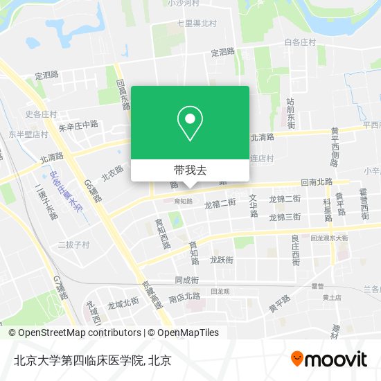 北京大学第四临床医学院地图