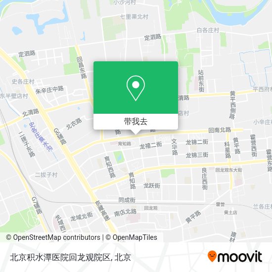 北京积水潭医院回龙观院区地图