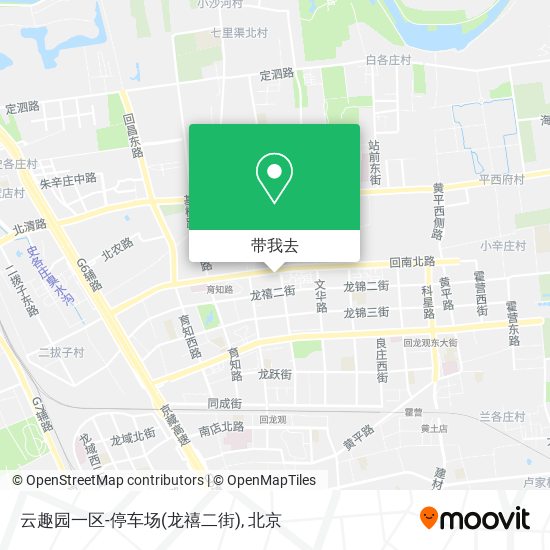 云趣园一区-停车场(龙禧二街)地图