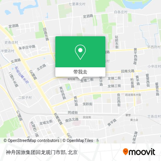 神舟国旅集团回龙观门市部地图
