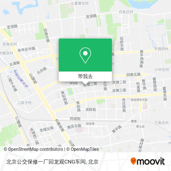 北京公交保修一厂回龙观CNG车间地图