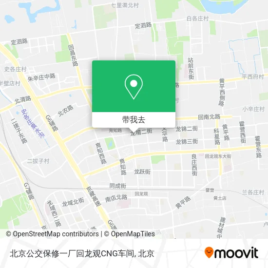 北京公交保修一厂回龙观CNG车间地图