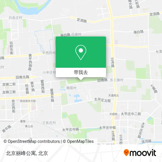 北京丽峰公寓地图