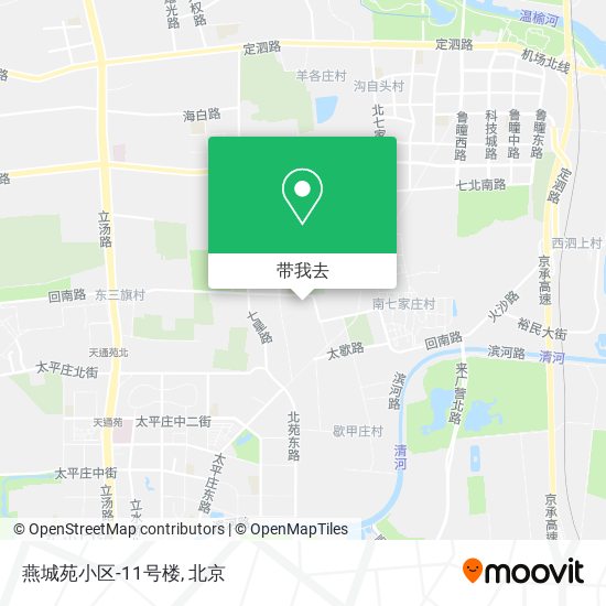 燕城苑小区-11号楼地图