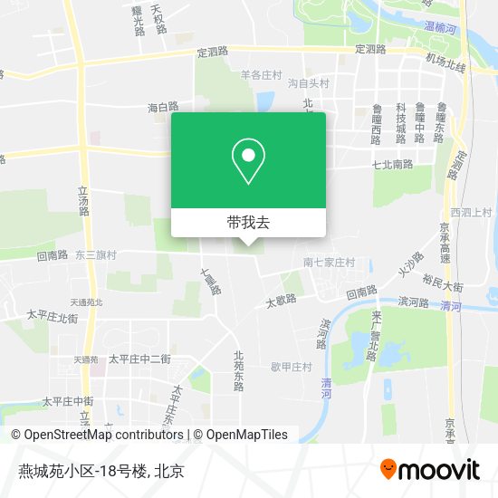 燕城苑小区-18号楼地图