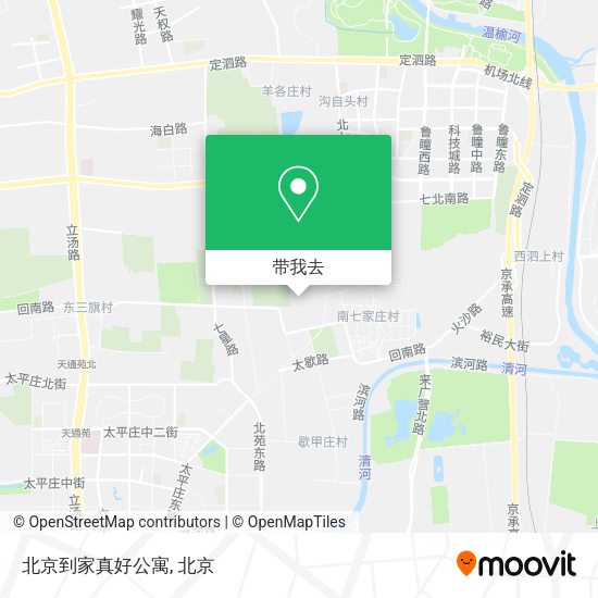 北京到家真好公寓地图