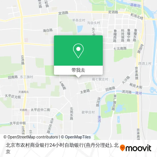 北京市农村商业银行24小时自助银行(燕丹分理处)地图