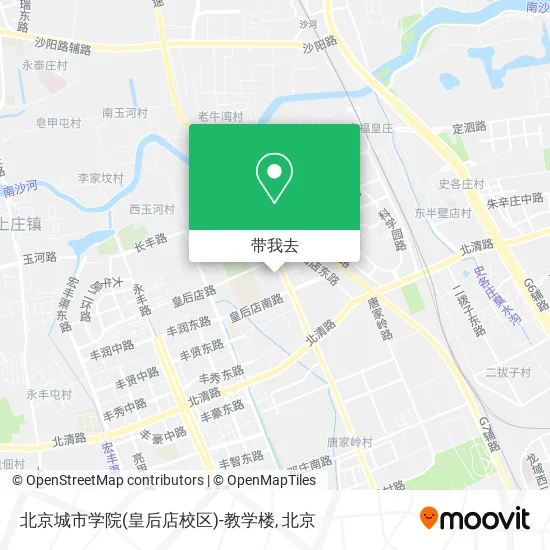 北京城市学院(皇后店校区)-教学楼地图