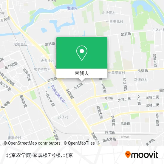 北京农学院-家属楼7号楼地图