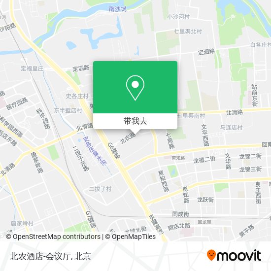 北农酒店-会议厅地图